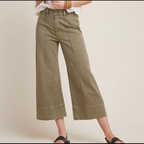 Anthropologie Pants - Anthropologie Chino Wide Leg Pants